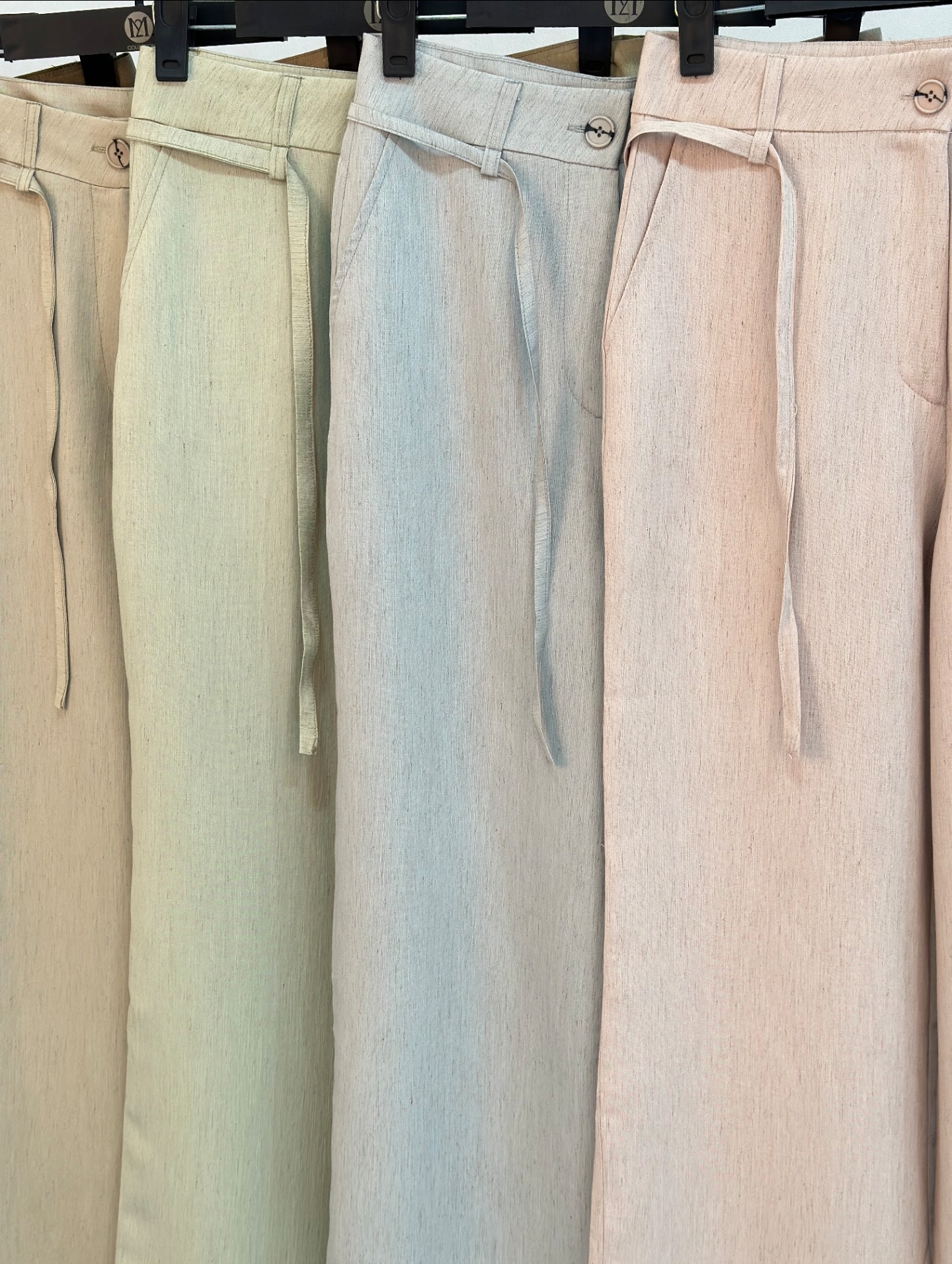 شلوار بگ زنانه لینن بند دار