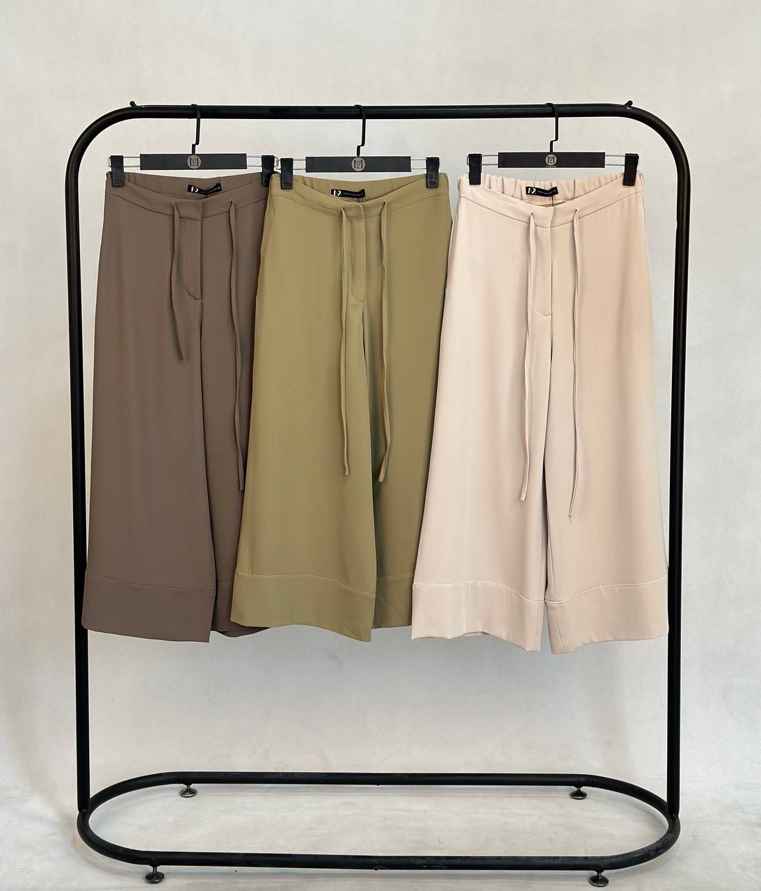 شلوار کرپ زنانه واید لگ قد 90