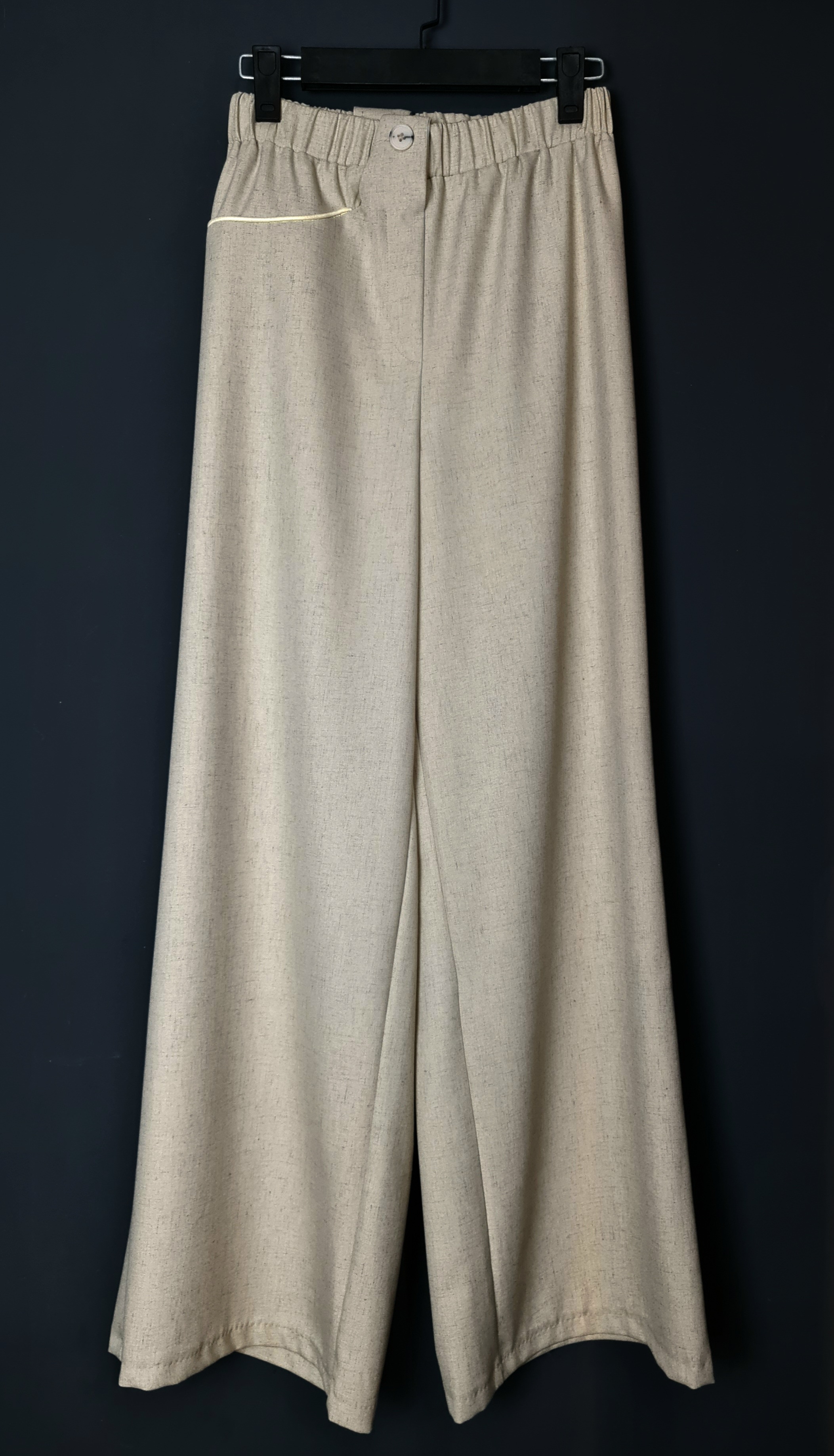 شلوار پارچه ای فول بگ زنانه کمرکش