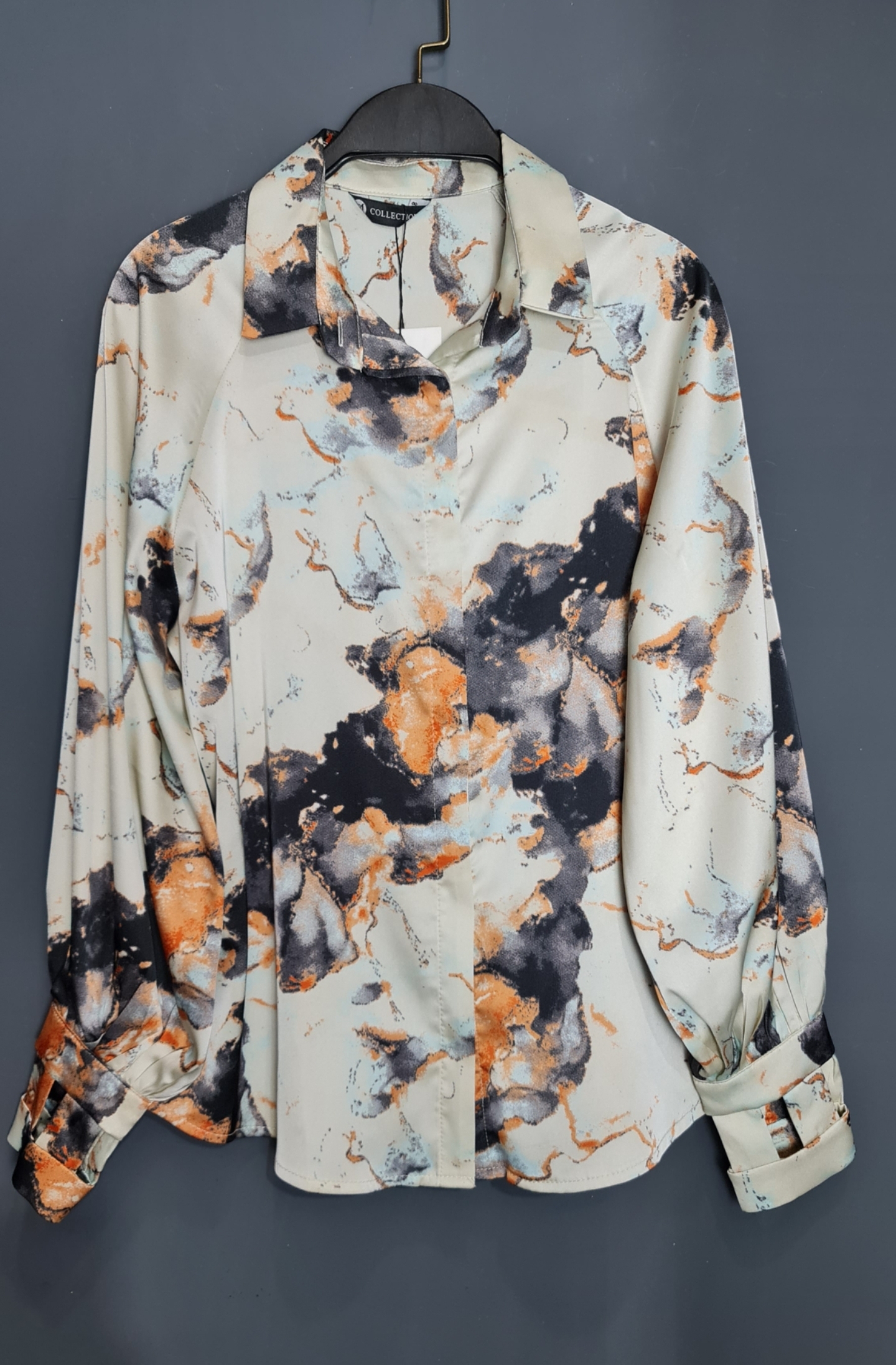 شومیز ساتن ابروبادی مجلسی