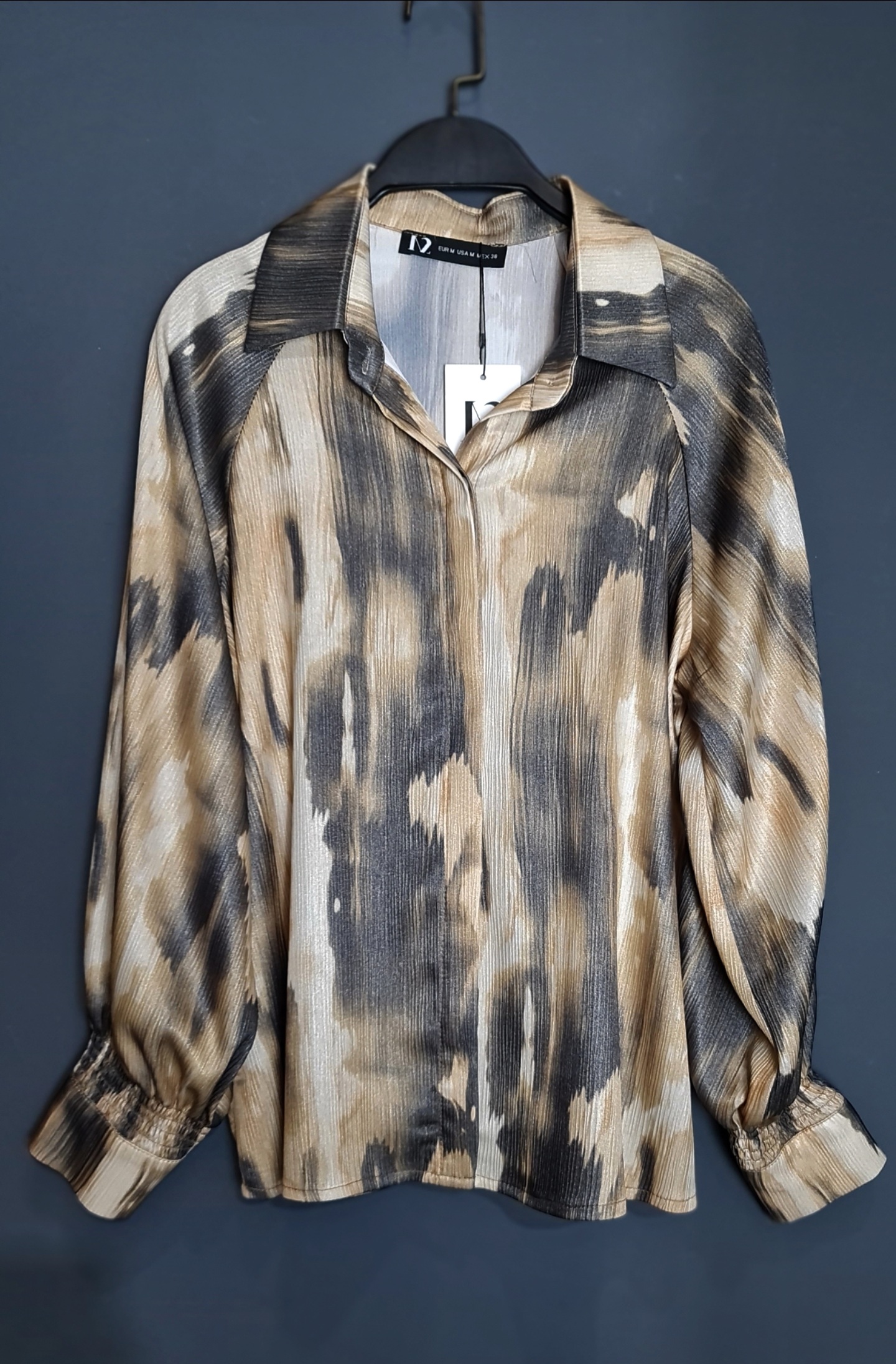 شومیز ساتن طرحدار مجلسی