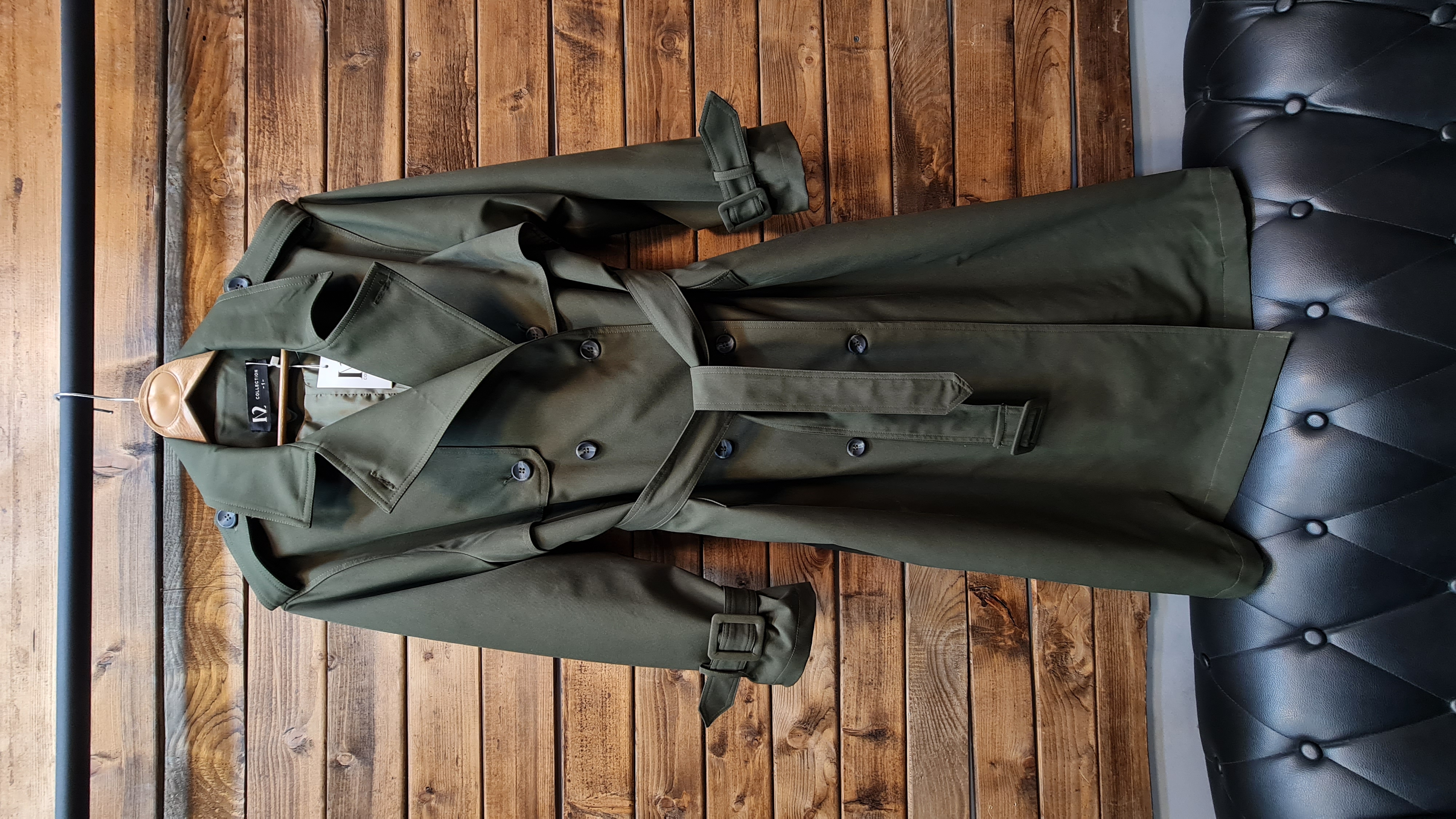 ترنچ کت ماکسی یقه برگردان کلاسیک